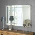 Yearn Angled Edge Contemporary Wall Mirror 120 X 80Cms