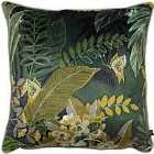 Prestigious Textiles Hidden Paradise Polyester Filled Cushion Polyester Emerald