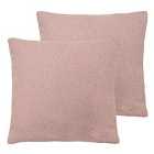 Evans Lichfield Malham Twin Pack Polyester Filled Cushions Powder 50 x 50cm