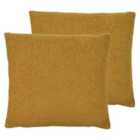 Evans Lichfield Malham Twin Pack Polyester Filled Cushions Saffron 50 x 50cm