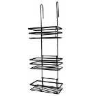 3 Tier Non Rust Hanging Shower Caddy - Black