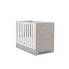 Obaby Nika Mini Cot Bed And Underdrawer Grey Wash And White