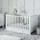 Ickle Bubba Snowdon Classic Cot Bed And Deluxe Mattress - White