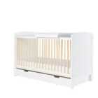 Ickle Bubba Coleby Classic Cot Bed Under Drawer And Cot Top Changer (white) - Scandi White