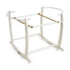 Deluxe White Moses Basket Rocking Stand - White