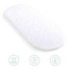 Quilted Microfibre Bedside Crib Mattress - White