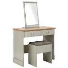 Kendal Dressing Table And Stool Set Grey