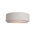 Luminosa Ceramic 1 Light Indoor Plaster Wall Light - 100W Unglazed, E27