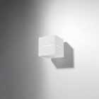Lobo Aluminium White 1 Light Classic Wall Light