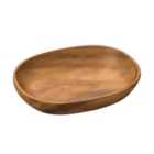 Interiors By Ph 5 Compartment Serving Dish, Oval Shape, Acacia Wood