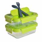 Waterside Set Of 2 Glass Food Lunch Container