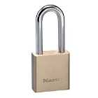 Master Lock 44Mm Wide, Thick Brass Body Padlock, 51Mm Long Shackle