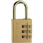 Master Lock 30Mm Wide Set-your-own Combination Padlock; Brass Finish
