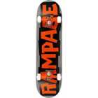 Rampage Block Logo Orange Grey Complete Skateboard