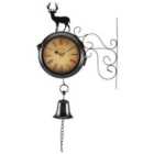 Garden Gear Wall Mounted Metal Stag Clock