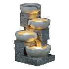 Charles Bentley 4-Tier Brick and Bowl Water Features