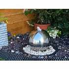 Tranquility 20Cms Stainless Steel Sphere Mains Powered Water Feature