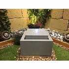 Tranquility Zinc Cube Solar Powered Water Feature