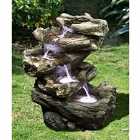 Tranquility 5 Tier Wood Cascade Mains Powered Water Feature