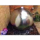 Tranquility 75Cms Stainless Steel Sphere Mains Powered Water Feature