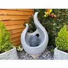 Tranquility Abstract Flame Solar Powered Water Feature