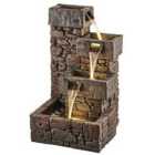 Serenity Cubic Pebble Wall Cascade Water Feature