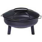 The Outdoor Living Company Round Black Metal Fire Pit