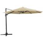Charles Bentley Extra Large Round Garden Parasol (base not included) - Beige