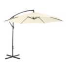 Charles Bentley 3m Hanging Parasol (base not included) - Cream