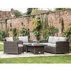 Louis 3 Seater Sofa Dining Set With Rising Table