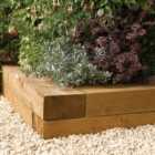 Rowlinson 0.9m Timber Flower Bed Blocks - 2pk