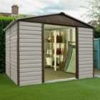 Yardmaster Shiplap Metal Shed 10 x 6ft with Floor Support Frame