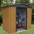 Yardmaster Woodview Metal Apex Shed 6 x 5ft with Floor Support Frame