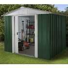 Yardmaster Emerald Metal Apex Shed 8 x 7ft with Floor Support Frame