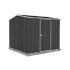 Absco Premier 7'5 X 7'5 Reverse Apex Metal Shed - Monument