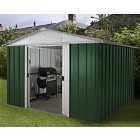 Yardmaster Emerald Metal Apex Shed 10 x 8ft with Floor Support Frame