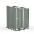 Absco Space Saver 5 X 5 Pent Metal Shed - Pale Eucalyptus