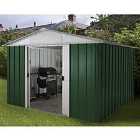 Yardmaster Emerald Metal Apex Shed 10 x 10ft with Floor Support Frame