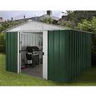 Yardmaster Emerald Metal Apex Shed 10 x 13ft with Floor Support Frame