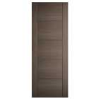 LPD Internal Vancouver 5 Panel Pre-Finished Chocolate Grey FD30 Fire Door - 1981 mm