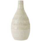 Interiors By Ph Medium White Stoneware Bottle Vase