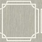 Belgravia Decor Grasscloth Geometric Silver Wallpaper