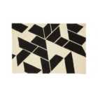 Interiors By Ph Small Geometric Rug Two Tone Black And White