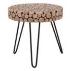 Interiors By Ph Wood Disc Round Side Table