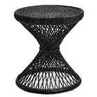 Interiors By Ph Black Finish Twisted Stool