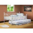 SleepOn Alicia Single Metal Day Bed Without Trundle White