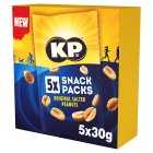 KP Snack Packs Original Salted Peanuts, 5x30g