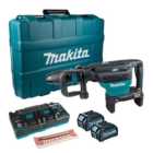 Makita HM002GD203 80V (2x40VMAX) 20.9J Demolition Hammer SDS-MAX XGT with 2x 2.5Ah Batteries