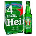 Heineken Lager Beer Bottles 4 x 330ml