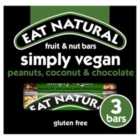 Eat Natural Simply Vegan Peanuts Coconut & Chocolate Bars 3 x 40g